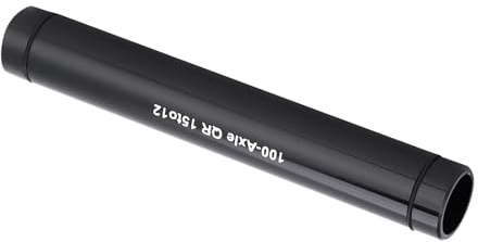 Alomejor Fahrrad Steckachsen Nabenadapter 15 Mm Auf 12mm Schnellspanner Fahrrad Rohrstral Adapterwanne (Black)