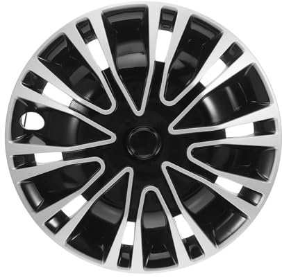 Cache-moyeux de Voiture 16 Pouces en PP Noir pour Jante | Installation Facile, Protège le Moyeu les Débris, Compatible Roue 16 Pouces, Pièce de Remplacement