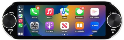 Autoradio Carplay 1 din Android 14 Universel Voiture avec Écran Tactile 6.86 Pouces | GPS, Carplay sans Fil, Android Auto sans Fil | WiFi, Bluetooth, FM RDS, USB | Commande au Volant [2Go+64Go]
