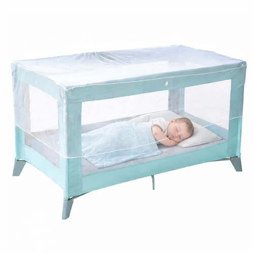 Tool & Tree Moskitonetz für Babybett 1,3 x 0,7 x 0,3 m - Insektenschutz für Reisebett - Laufstall Kinderwagen - ultrafeines atmungsaktives Mesh - faltbar und leicht - Rundum-Schutz - einfache Montage