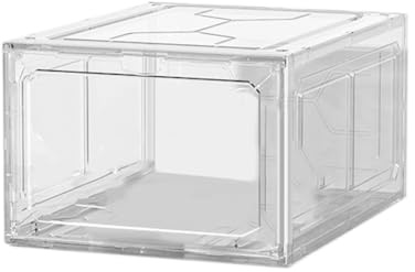 Awwertse Caja Plástico Duro para Zapatos Deportivos, Caja Plástico para Zapatos, Caja Almacenamiento Zapatos A Prueba Polvo, Zapatero, Gabinete Apilable, Caja Almacenamiento