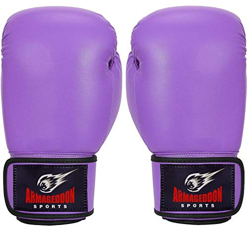 ARMAGEDDON sport lila dam dam flickor boxning kickboxning träningshandskar (236 ml)