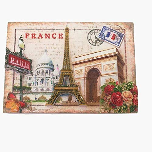 3D-Kühlschrankmagnet, Motiv: Paris Frankreich, Souvenir, Geschenk, Heim- und Küchendekoration, Manetischer Aufkleber, Paris, Frankreich, Kühlschrankmagnet