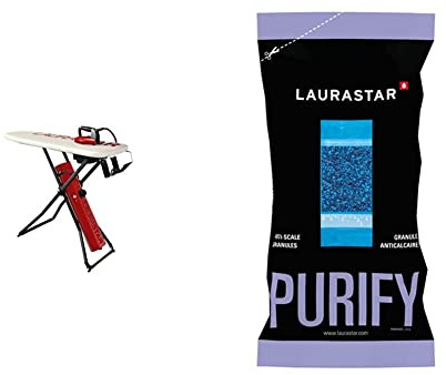 Laurastar GO Centre de Repassage & Recharge Filtre Anticalcaire - Lot de 3, Granulés Anti-Corrosion, Anti-Sel, Anti-calcaire, Adapté aux Filtres à Eau Anti-calcaire Intégrés et Externes