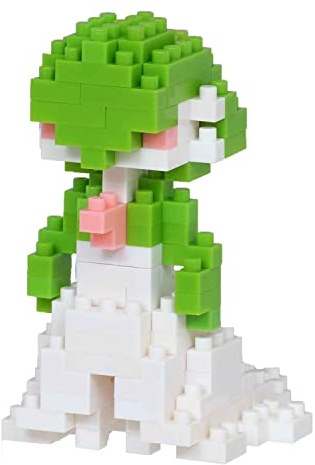 BANDAI Nanoblock Gardevoir Pokemon Model | Nanoblocks Building Blocks Puzzle per adulti e bambini, kit di modelli in plastica con mini mattoncini sono ottimi regali Pokemon per ragazzi, ragazze e