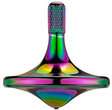 Präzisions kreisel aus Metall, langes Schleudern, Beste Schleuderzeit über 8 Minuten, perfekte Balance, gut verarbeitetes EDC Desktop Gyro Spielzeug für Erwachsene (Bunt)