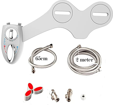 Toilet Bidet,Cold & Hot Water Bidet,Luxury Hot & Cold Water Bidet,Self Cleaning 2 Nozzle.(One-Year Limited Warranty)