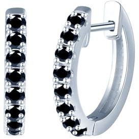 CONILOK Ohrringe Silber 925 Creolen Damen Ohrringe 10mm Ohringe Klein Zirkonia Ohrring Ohrschmuck Geschenk für Sie Frauen Freundin Frau Teenager Mädchen Geburtstag Muttertag Hochzeit Weihnachtstag