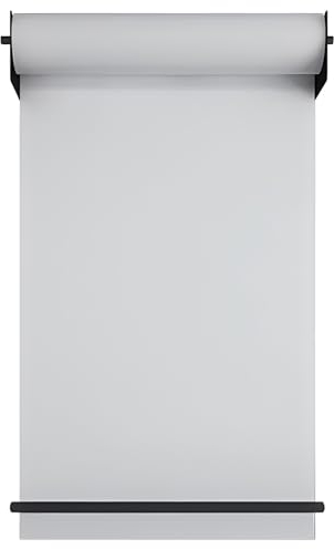 Studio Butcher Papierhalter, Papierrollenspender mit 50 m Kraftpapier, an der Wand montierter Pinnwand-Papierhalter für Kinderzeichnungen/Café-Menüs/to-Do-Listen (Farbe: Stil 3, Größe: 97 cm/38,2 Zo