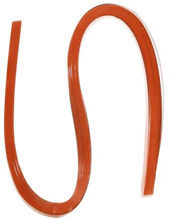 PATIKIL Strisce di Carta per Quilling 60pz 1/8(3mm) 54cm Carta per Quilling per Arte Fai da Te Artigianato a Mano Natale Arancione Metallico