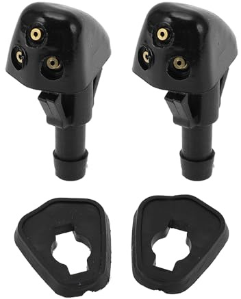 Hihaha Boquilla de lavado de parabrisas para Suzuki SX4 07-13 2uds Negro