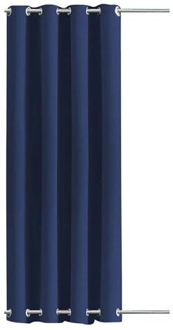 Outdoor Vorhänge Wasserdichte Outdoor-Vorhänge for Terrasse, Garten, Rasen, winddicht, Ösen oben und unten, wärmeisolierte Vorhänge, Verdunkelungsvorhänge for Fenster für Veranda Gartenlaube(Blue,1 PA
