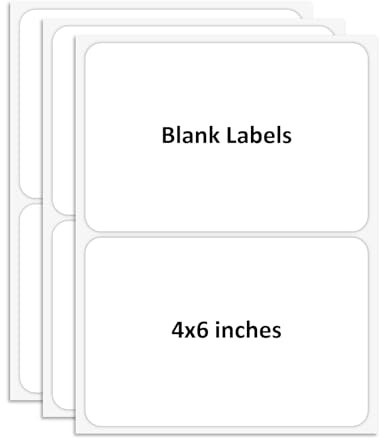 SVNOOC Mehrfachverwendung abnehmbare Etiketten, Trocken Abwischbare Etiketten Aufkleber, weiß, nicht druckbar, leere Etiketten, wiederverwendbare Haftnotizen (Weiß-6pcs)