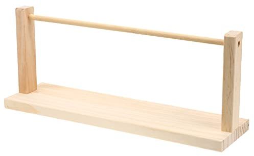 SOIMISS Holz Aufbewahrungsregal für Geschenkband mit Stabilem Bruchsicherem Design und Kompaktem Format für Valentinstag und Weihnachtsdekoration