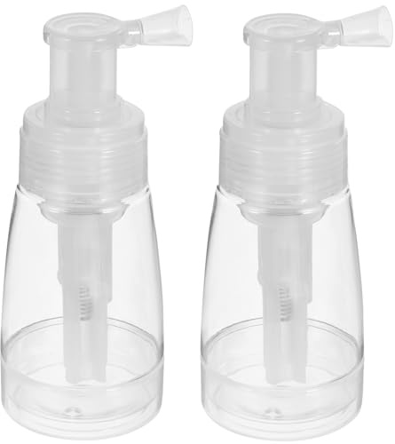 Garneck 2pcs Hair Spray Powder Bottle Plastic Hairdressing Sprayer for Barber Shop Use Spray Applicator for Easy Detangling