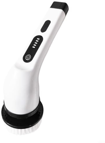 Entgoinggo Brosse de nettoyage électrique sans fil avec 9 têtes interchangeables et tige d'extension réglable pour salle de bain