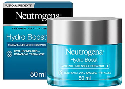 Neutrogena Mascarilla de Noche Hidratante Hydro Boost, Textura Gel, con Ácido Hialurónico, 50 ml