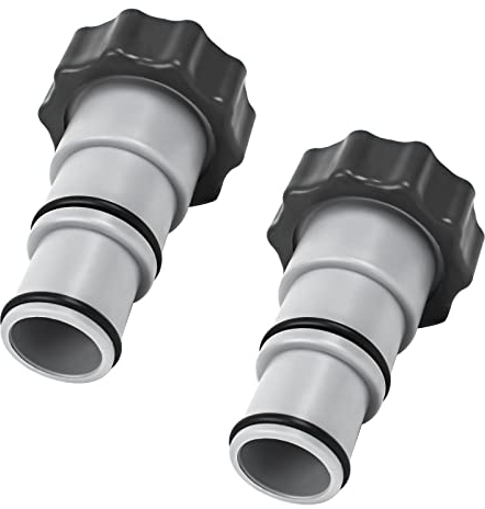 Adattatori di ricambio per tubo flessibile della pompa filettati - Adattatori per tubo flessibile del kit piscina intercambiabili - Per tubi da 1,5 e 1,25 - Confezione da 2