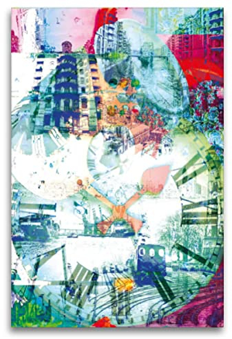 Premium Textil-Leinwand 80 x 120 cm Hochformat Premium Textil-Leinwand 80 cm x 120 cm hoch Zeit für Hamburg | Wandbild, HD-Bild auf Keilrahmen, Wanddekoration, Kunstdruck von Paintpictures Bilderwelt