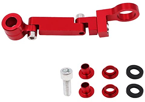 VOANZO Soporte para olla de aceite de freno para motocicleta con depósito de líquido universal, adaptador de montaje para cilindro maestro, color rojo