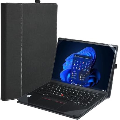 Laptop-Schutzhülle für Lenovo ThinkPad X1 Carbon Gen 12| X1 2-in-1 Gen 9| HP Envy X360 14-FA 14z-FA |14-fc 14t-fc |Spectre x360 2-in-1 14-EU All-Inclusive 14 Zoll (35,6 cm) PU-Leder-Innentasche,