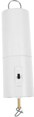 Toyvian Moteur Rotatif à Vent pour Carillons Éoliens Suspendus, Alimentation Batterie, Plastique Blanc, Polyvalent, pour Intérieur Porche