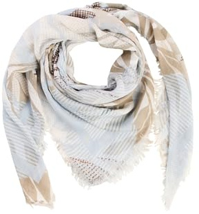 camel active Damen Schal mit Print Hellblau, womenswear-OS