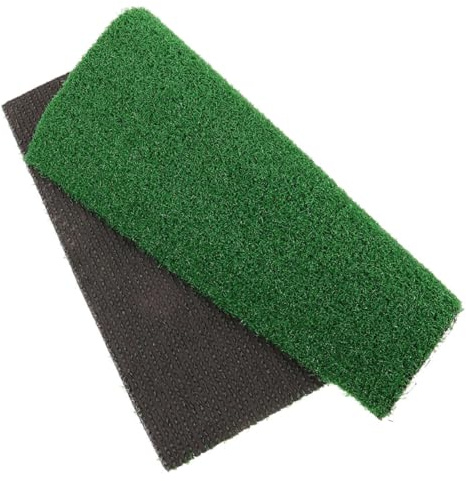 TOYZFRIENDY Artificial Grass Turtle Basking Platform and Climbing Ramp Mat, 30x30cm Synthetic Turf Rug for Aquarium Accessories, Fake Grass Lawn for Reptile Terrarium and Pet Habitat