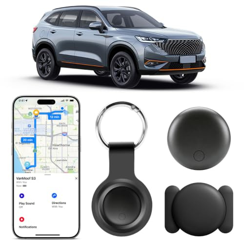 GPS Tracker Car with Built-in App for iOS & Android, Mini Car Tracker with Global GPS Tracking, Hidden GPS Tracker Car Vehicle Devices with Magnet, No Monthly Fee (Black-1)