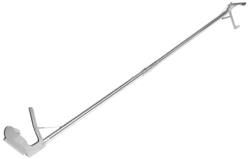 DOITOOL Pince à Serpent Antidérapante Pliable en Acier Inoxydable | Argenté, Légère et Polyvalente, Usage Jardin et Agriculture, Outil de Capture Pratique