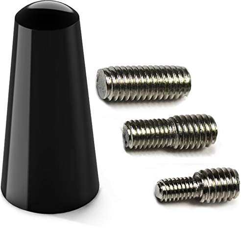 Navitec24 Autoantenne Kurzstab 3cm Auto Dachantenne Kfz Stabantenne Ersatz für Autoradio mit dezentem Design für FM/DAB