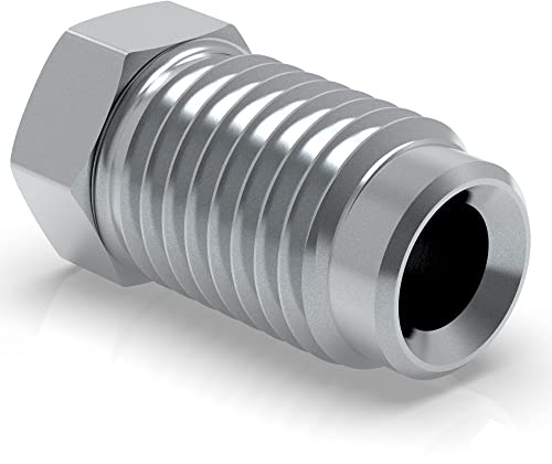 20 tornillos M10 x 1,25 para línea de freno de 4,75 mm, conector profesional F tipo L, compatible con DIN/ISO 1651