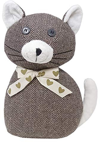 Lashuma Türstopper Katze Camero, Türpuffer schwer Höhe: 26 cm, Türhalter Grau