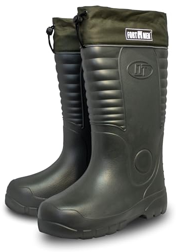 FortMen Gefütterte Gummistiefel Thermo Anglerstiefel Herren Damen Eva warme Winter Stiefel 41-47 Arbeitsstiefel mit Futter Anglerstiefel (Olivgrün, EU Schuhgrößensystem, Erwachsene, Numerisch, M, 43)