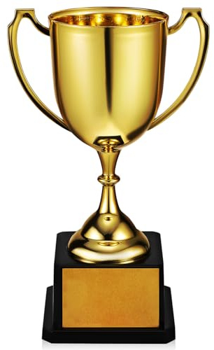 SUPVOX Gold Trophy Award, Kunststoff-Gold-Trophäen – Gewinner-Trophäe für Sportturniere, Spielwettbewerbe, Geburtstagsparty-Spiele, Erfolge und Meisterschaften