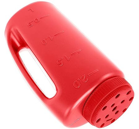 TYCIONG Spandiconcime manuale per spargere semi di erba, spargisale per sale, colore: rosso