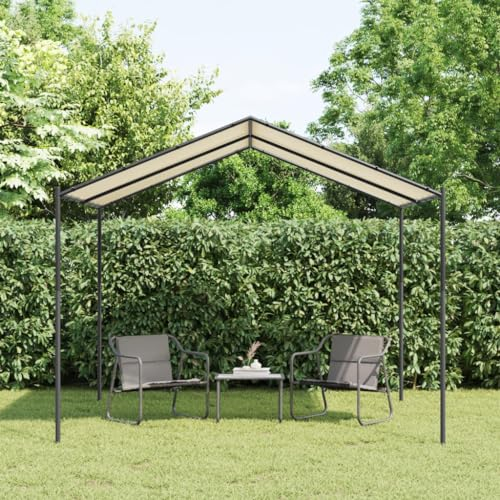 Gartenpavillon Beige 3x3 m Stahl und Stoff, Chaduof, Chaduof Faltpavillon, Pergola, Partyzelt, Standmarkise, Sonnenzelt, Garten Pavillion, Grillpavillon