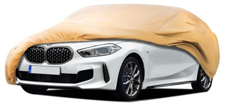 JURMON Heavy Duty Outdoor Car Cover Passend für BMW 1er,Winddicht Allwetter wasserdichte Sonnenregen UV Staub Schneeschutz Outdoor Auto Abdeckungen