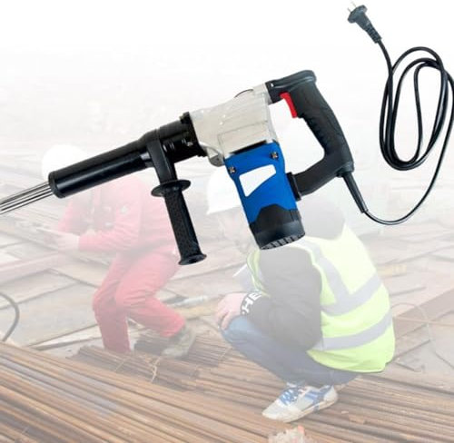 Handheld Electric Needle Scaler 1100W Electric Needle Derusting Gun, Hand-Held Needle Scaler Rust Removal Cleaning Machine Remover Welding Slag Cleaner