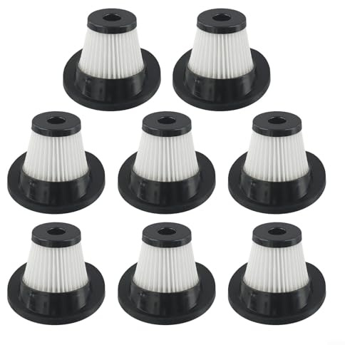 Emiif Pack of 1/8/10 Filters for VacLife VL188 VL189 Cordless Vacuum Cleaner, Washable Handheld Vacuum Filters Replacement (8 PACK)