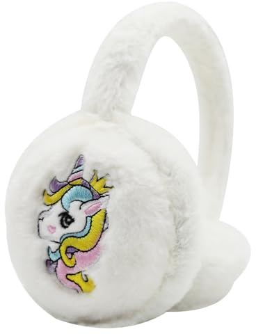 IHCEMIH Ear Muffs Girls Boys Earmuffs Fluffy Plush Adjustable Earmuff Winter Accessories Soft Ear Warmers Running Skiing Ears Covers Protectors from Wind Cold Outdoor Gift for Childrens Women