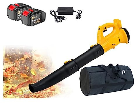 Velocità 320 CFM Aeratore senza fili industriale ， Spazzatrice for foglie di neve Attrezzi for parti da giardino ， Polvere for la cura del prato for batteria da 21 V ,Efficienza Energetica(Two batteri