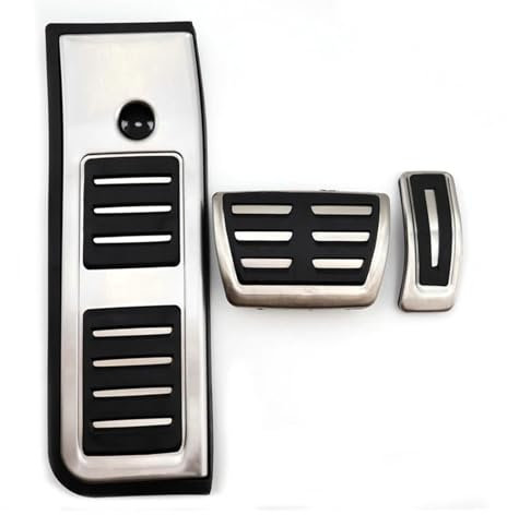 Auto Pedal Set Für A6 C8 2019 2020 2021 2022 Edelstahl Auto Fußpedale Schutz Abdeckung Gas Beschleuniger Bremse Kein Bohren Pedale Pad Fußpedal Bremspedal(3 pcs)