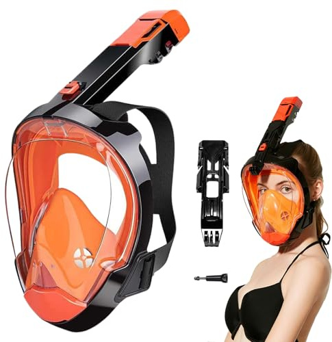 Masque de Plongée Antibuée - Visée Panoramique à 180° avec Système Anti-inondation | Équipement de Respiration Subaquatique à Drainage Automatique pour Débutants Nageurs Passionnés Vacanciers Amateurs