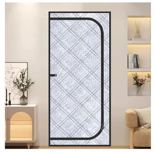 Rideaux d'hiver chauds, fenêtres isolantes et coupe-vent, moustiquaires, cloisons épaisses et coupe-vent, isolation phonique(W80cm*H210cm)
