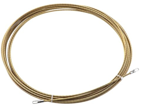 NUOBESTY Infilatore Elettrico Metallico da 5 M Molla Flessibile e Testa Pressata Estrattore per Cavi Conduttori Scanalatura Profonda Adatto per Installazioni a Parete e Condotti a