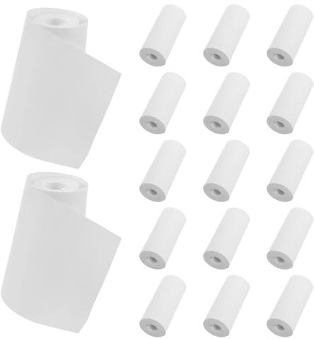 UTHCLO 20 Rotoli 20 Pezzi Carta Termica 57x25 Mm per Macchina Fotografica Istantanea, Carta Fotografica per Stampa Rapida, Ricarica per Stampante Termica Portatile, Compatibile e Viaggi