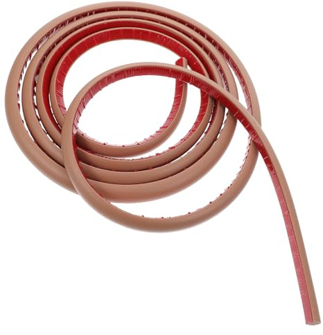 DIYEAH Profilé Quart de Rond Flexible en PVC Autocollant, Garniture Adhésive pour Escaliers et Plinthes, 3 Mètres, Résistant à L’Humidité pour Salle de Bain Cuisine