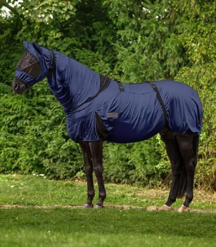 Waldhausen - Couverture eczéma de qualité supérieure - Bleu nuit - Tailles : 95 à 165 (105 cm)