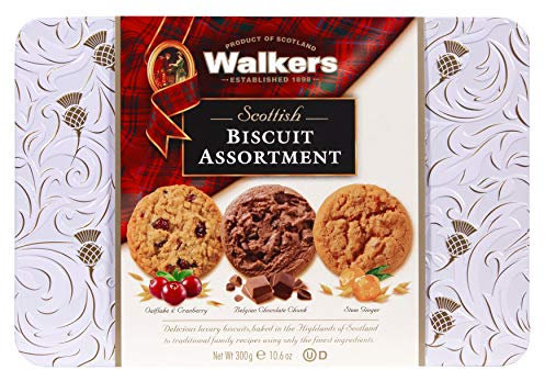 Walkers - Confezione di latta scozzese per biscotti, 300 g
